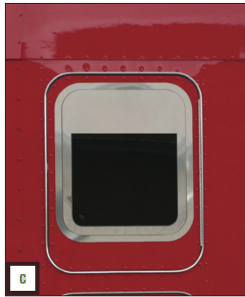 Sleeper Door 6" Chopped Window Trims Kit (Each) Kenworth T660