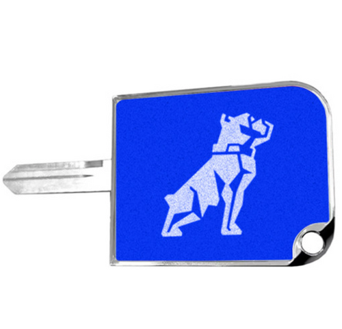 Rectangular Big Key Cover MK Bulldog Logo Blue
