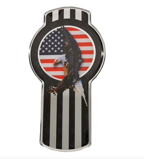 Emblem Color Black/Chrome Fits Kenworth Eagle