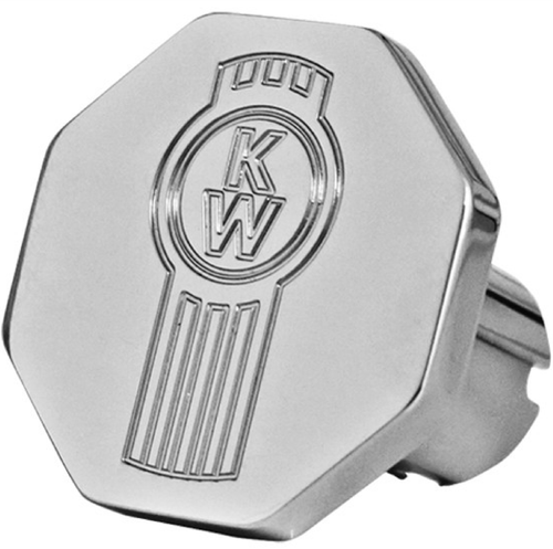 Chrome KW Logo Octagon Tractor & Trailer Air Valve Knobs