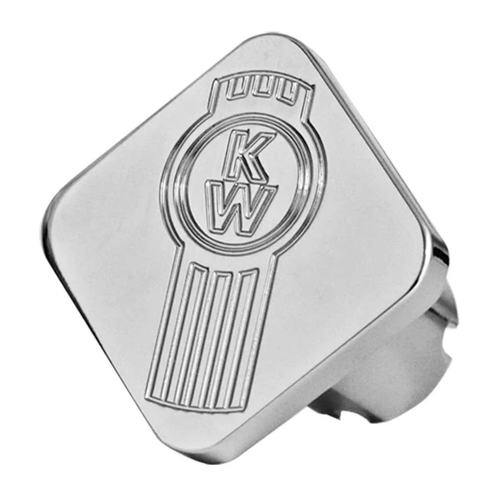 Chrome KW Logo Square Tractor & Trailer Air Valve Knobs