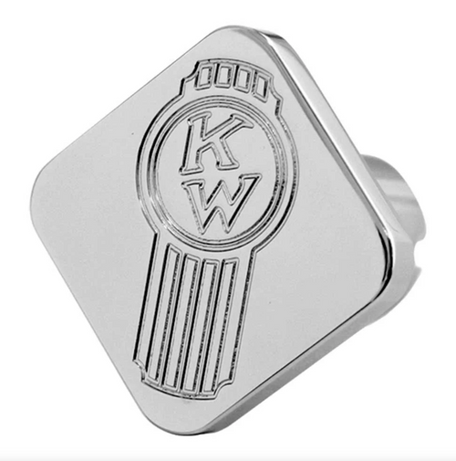 KW Logo Octagon White 108 Tractor & Trailer Air Valve Knobs