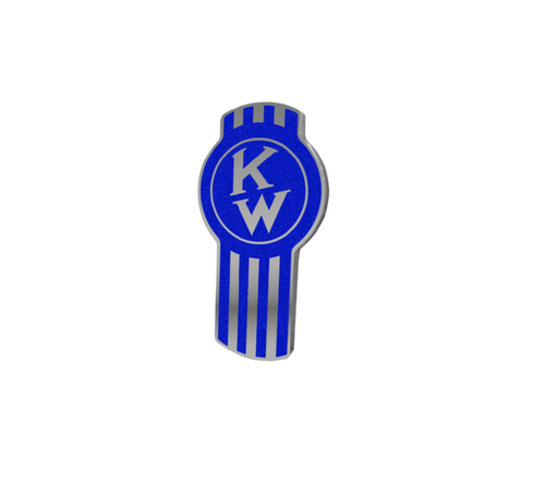 Kenworth Emblem Engraved Old Style Blue
