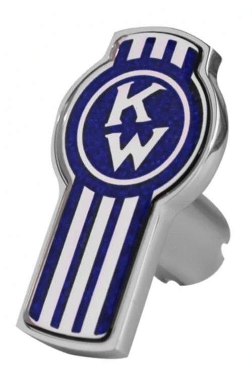 Kenworth Logo Shape Blue Tractor & Trailer Air Valve Knobs
