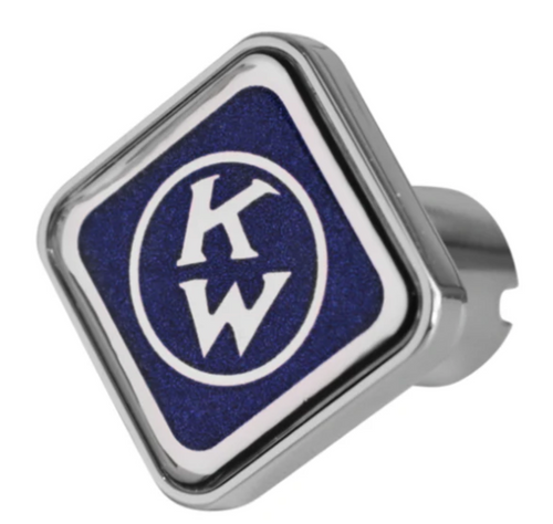 Old Logo Square Blue Fits Kenworth Tractor & Trailer Air Valve Knobs
