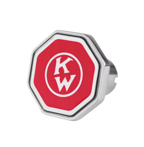 KW Old Logo Octagon Red Tractor & Trailer Air Valve Knobs