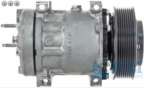 Sanden Compressor - Genuine OEM Grade Fits Kenworth T680, Peterbilt 579 8-Groove  Paccar 10.8L MX11, 12.9L MX13