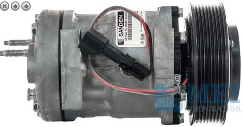 Sanden Compressor - Genuine OEM Grade Fits Kenworth T680, Peterbilt 579 8-Groove  Paccar 10.8L MX11, 12.9L MX13