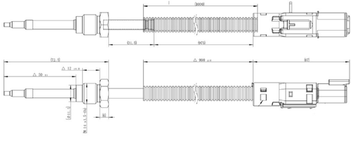 Dinex Temperature Sensor for Volvo, Mack