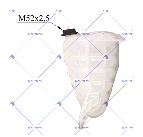Coolant Reservoir Surge Tank Fits International 8600, 92-9400, 9900 Series With Cap, Without Sensor