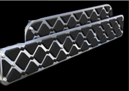 Step Plate 28"X4" Quilted Pattern Charcoal Color (Layers: Charcoal top / Charcoal middle / Titanium bottom)