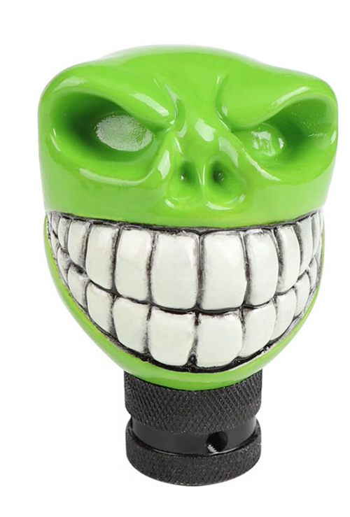 Skull Shift Knob Green
