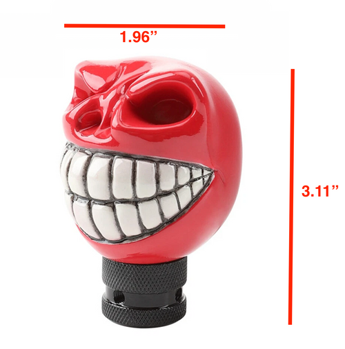 Skull Shift Knob Metallic teal