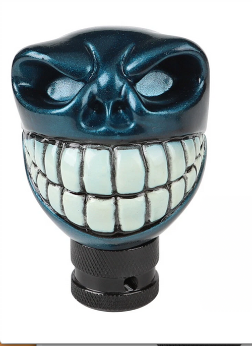 Skull Shift Knob Metallic teal