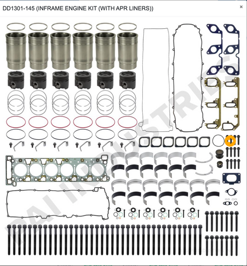 Inframe Engine KIt | LINERS WITH APR RING |Detroit Diesel DD13 Engine application