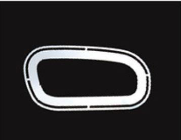 Offset Door Handle Trim Fits Peterbilt 589 S.s ( Pair )