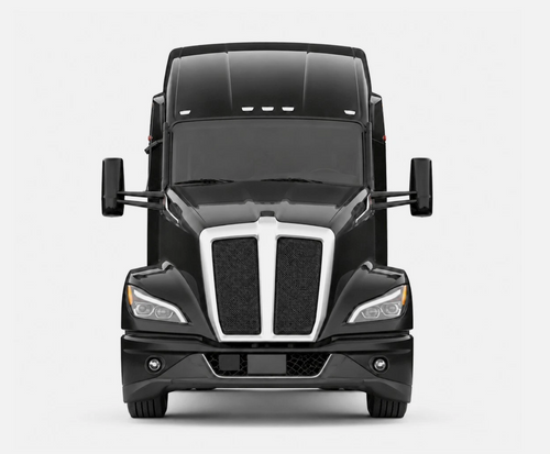 Front Bumper Assembly with Fog Light Cutout Fits Kenworth T680 W/Chrome Trim  (2021 & Newer)