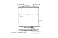 Radiator – Aluminum Core with Plastic Tanks for International WorkStar & PayStar (2010+)