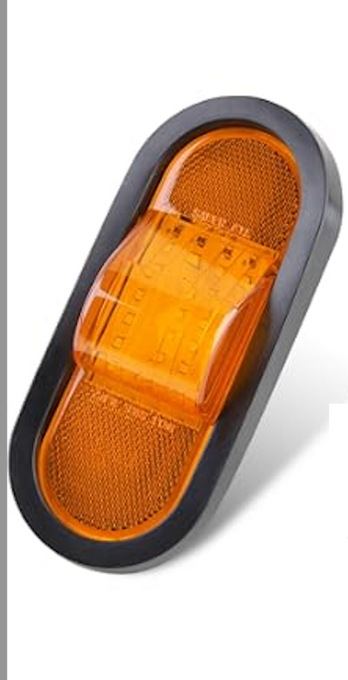 Peterson Lumen X® PL3 Oval Auxiliary Mid-Turn Light w/ Reflex Grommet