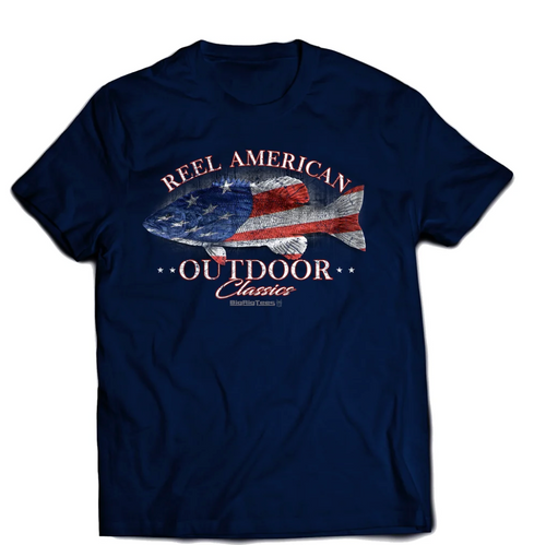 T-Shirt, Reel American, Size Medium