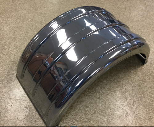 Silver Mirror MIN2260 Fenders – Perfect fit for 22.5” or 24.5” dual tires (Each)