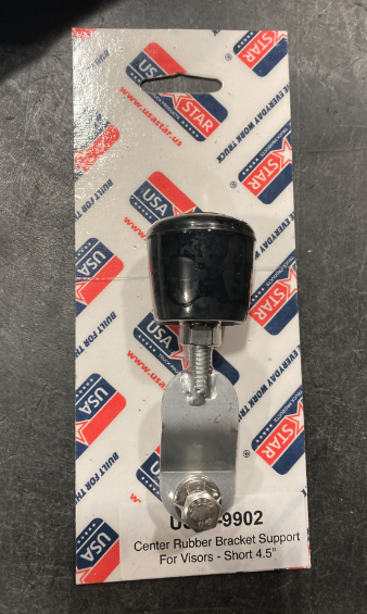 Center Rubber Bracket Support For Visors - Short 4.5"