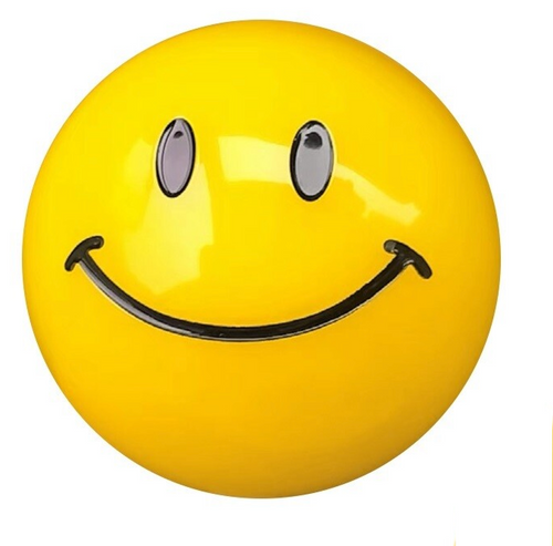 Happy Face Smiley Gear Shift Knob – Universal Manual & Automatic Shifter 1/2"-13 Thread
