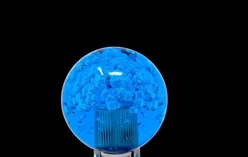 Blue Bubbles Gear Shift Knob – Universal Manual & Automatic Shifter 1/2"-13 Thread