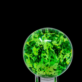 Green Holographic Flakes Gear Shift Knob – Universal Manual & Automatic Shifter 1/2"-13 Thread