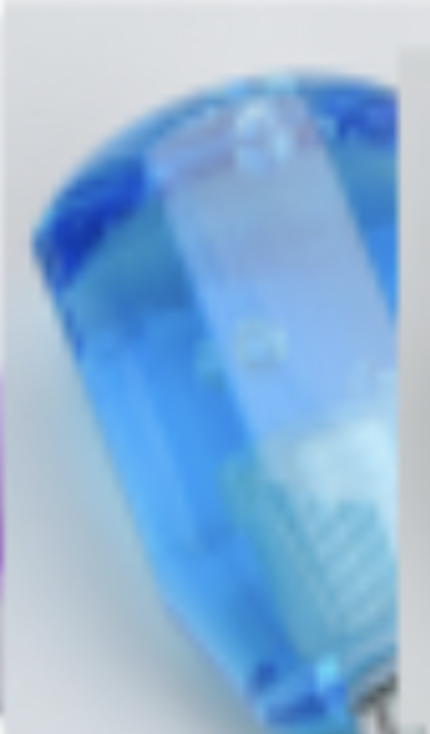 5.90" Blue Bubble Crystal Barrel Design Gear Shift Knob – Universal Manual & Automatic Shifter 1/2"-13 Thread