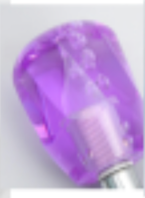 5.90" Purple Bubble Crystal Barrel Design Gear Shift Knob – Universal Manual & Automatic Shifter 1/2"-13 Thread