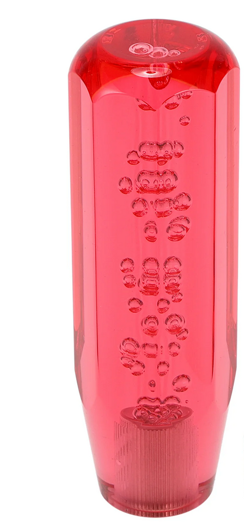 5.90" Red Octagon Design Gear Shift Knob – Universal Manual & Automatic Shifter 1/2"-13 Thread