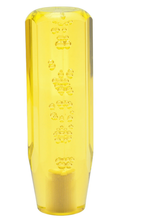 5.90" Yellow Octagon Design Gear Shift Knob – Universal Manual & Automatic Shifter 1/2"-13 Thread