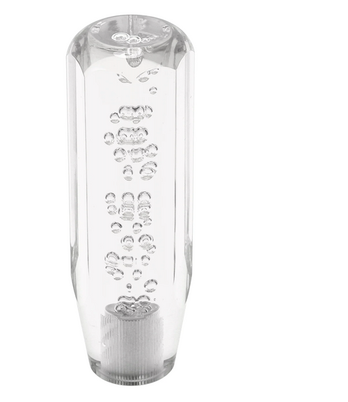 5.90" Clear Octagon Design Gear Shift Knob – Universal Manual & Automatic Shifter 1/2"-13 Thread