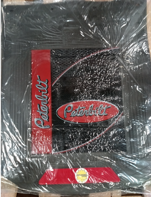 Mud Flap 24” X 30” Fits Peterbilt, Logo , Letter Side, Line Reflective in Pairs