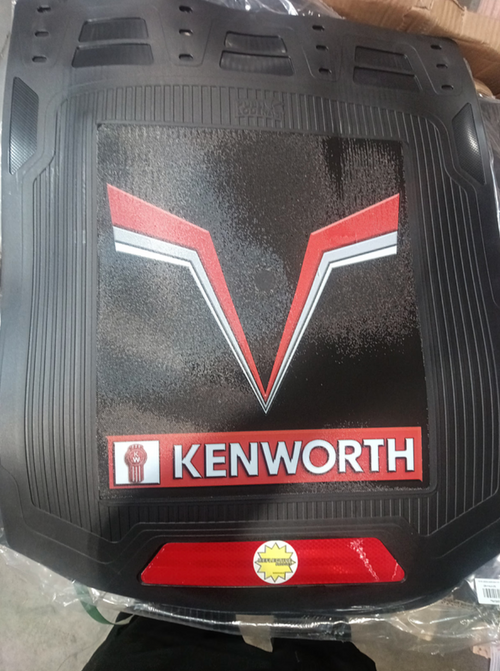 Mud Flap 24” X 30” Fits Kenworth, V Recta IMP Alta Resis, Line Reflective in Pairs