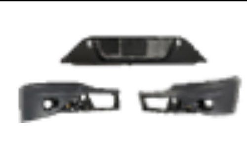 Front Bumper Assembly with Fog Light Cutout Fits Kenworth T680 W/Chrome Trim  (2021 & Newer)