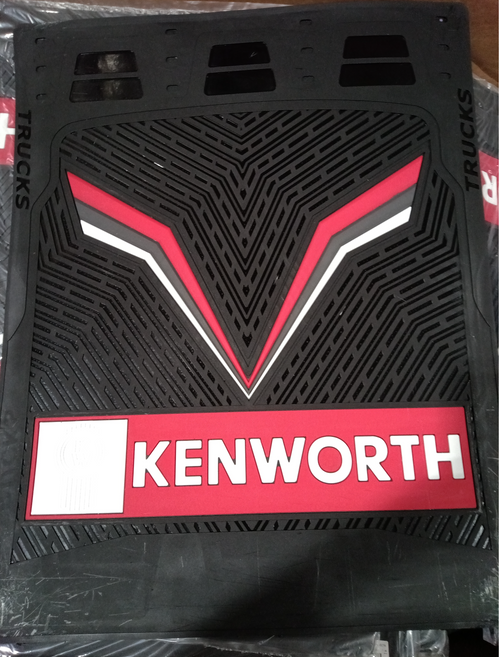 Mud Flap 24” X 30” Kenworth V Curve Letter  (Pair)