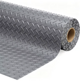 Rubber Mat Grey Diamond , Full Length Rolls, Size 3.10'x 10'