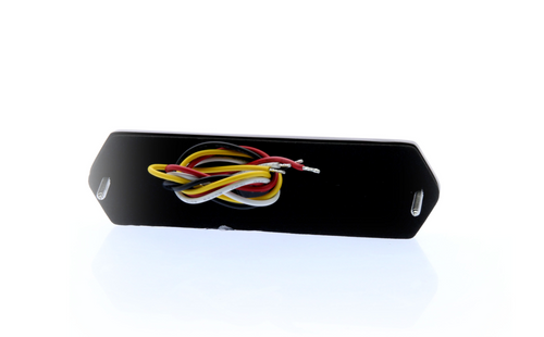 Clear Lens Yellow LED Warning Light, Surface Mount, 10-30V