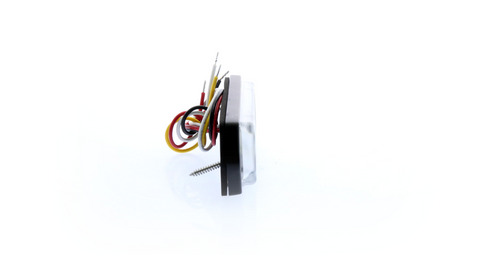 Clear Lens White LED Warning Light, Surface Mount, 10-30V