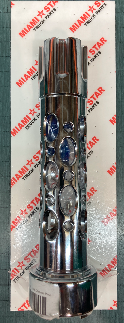 M30X3.5 Thread-On Gearshift Knob Chrome Mounting Adapter For Eaton Fuller Style 13/15/18 Speed - Vertical