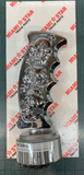 Thread-On Skulls Pistol Grip Gearshift Knob - With Chrome Skulls 13/15/18 Speed Adapter