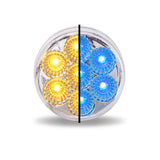 Trux 2.5" Round Amber Marker to Blue Auxiliary LED Light (7 Diodes)