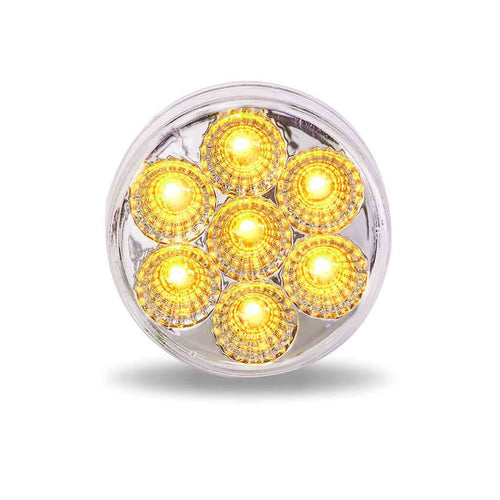 Trux 2.5″ Amber Marker To Red Auxiliary Round LED Light – 7 Diodes