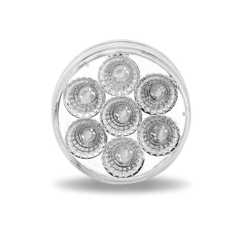 Trux 2.5″ Amber Marker To Red Auxiliary Round LED Light – 7 Diodes