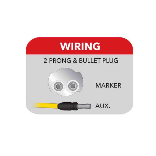 Trux 2.5″ Amber Marker To Red Auxiliary Round LED Light – 7 Diodes