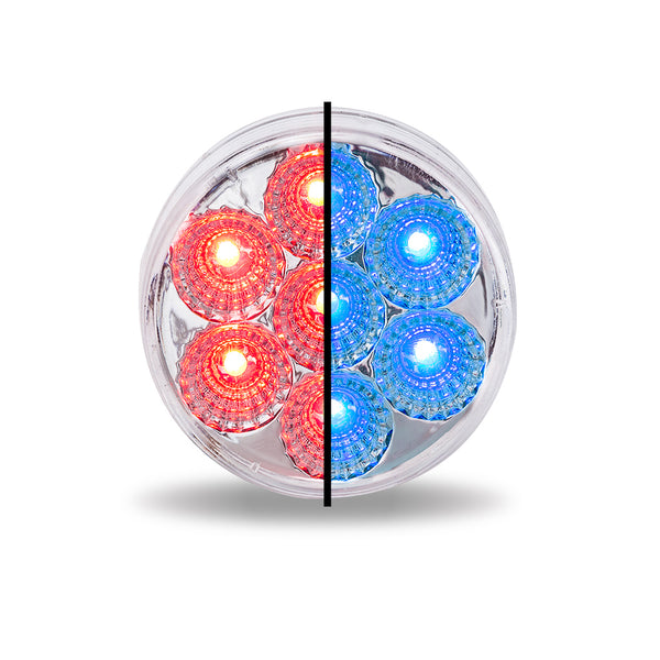 Trux 2.5″ Red Marker To Blue Auxiliary Round LED Light – 7 Diodes ...
