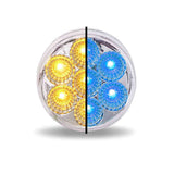 Trux 2" Round Amber Marker to Blue Auxiliary LED Light (7 Diodes)