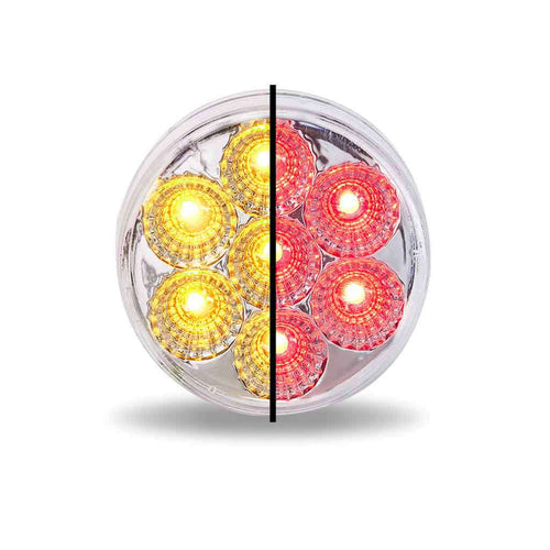 Trux 2″ Amber Marker To Red Auxiliary Round LED Light – 7 Diodes